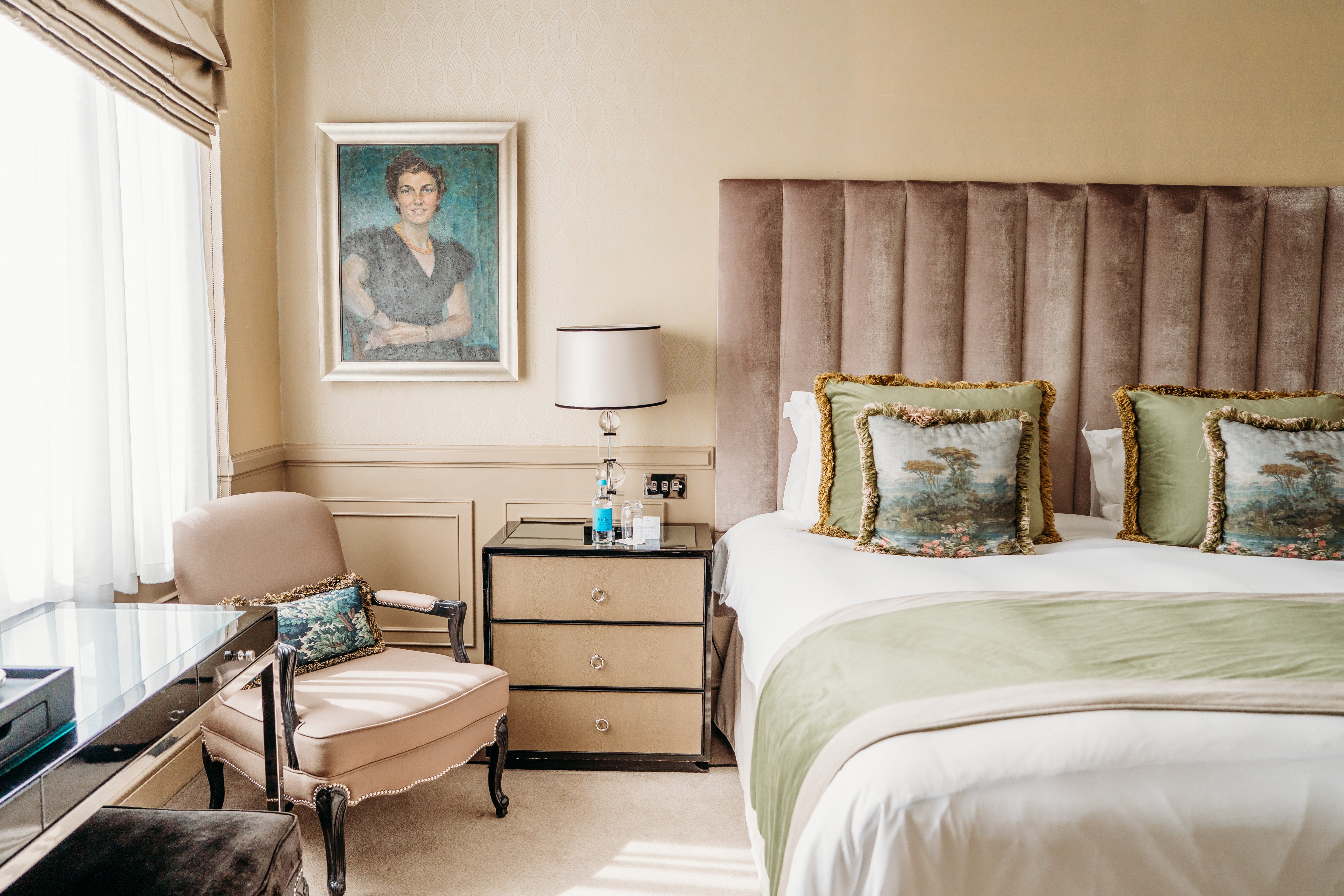Luxurious bedroom inside a St. James's Hotel & Club suite in Mayfair