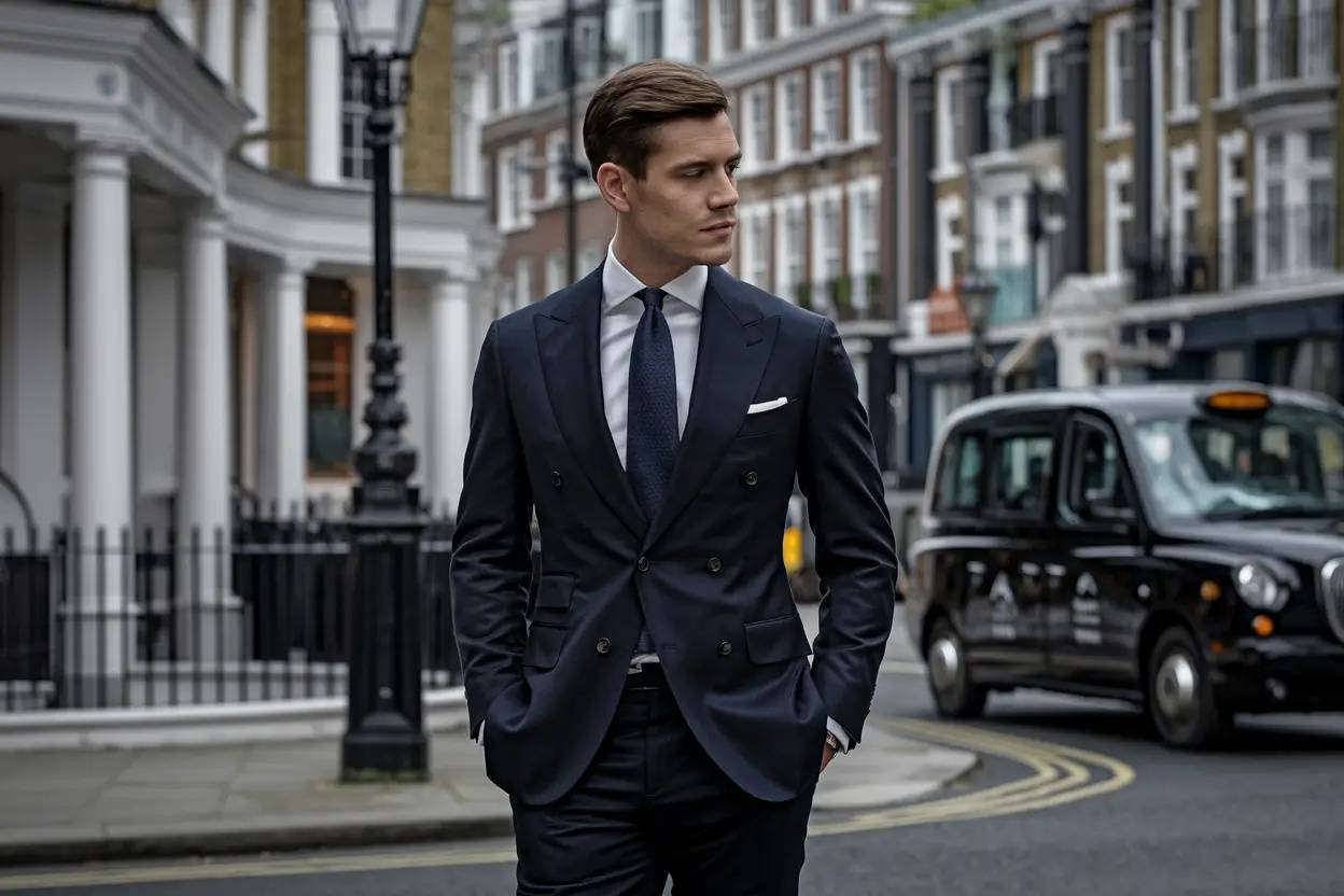 Businessman Looking Attractive in a Suit in London Businessman Looking Attractive in a Suit in London