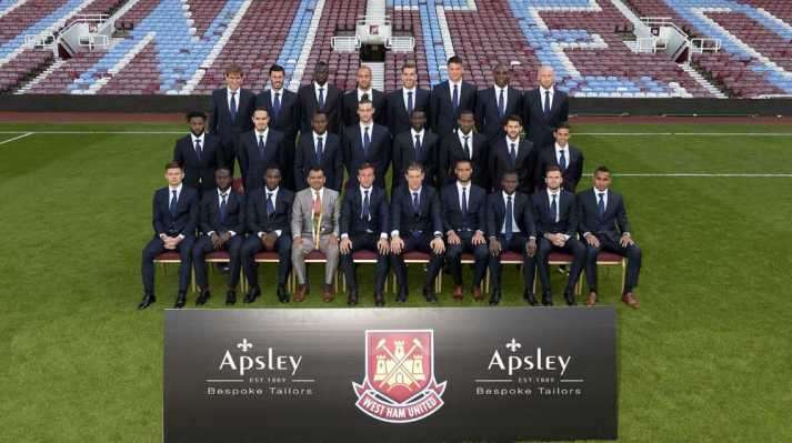 West Ham United Suit Delivery 2015 by Apsley Tailors