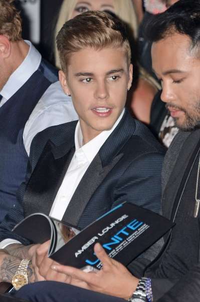 Justin Bieber at Amber Lounge Fashion Show